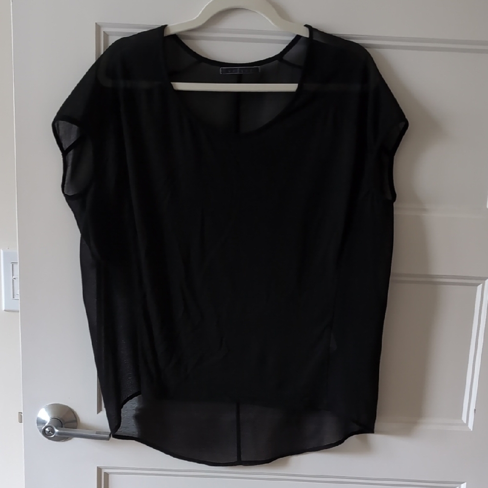 Black Sheer Women's Top